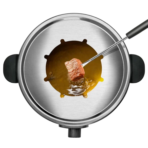 Olla de Fondue Taurus FF2 – 2 Litros, 1000W, 8 Pinchos, Acero Inoxidable - Imagen 4