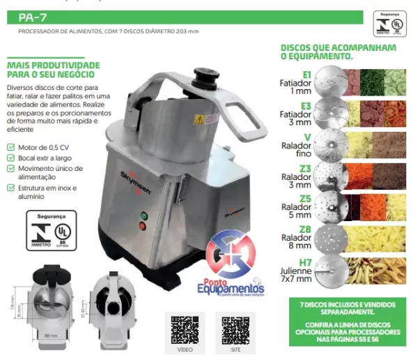 Procesador de Alimentos PA7 PRO – Skymsen - Imagen 2